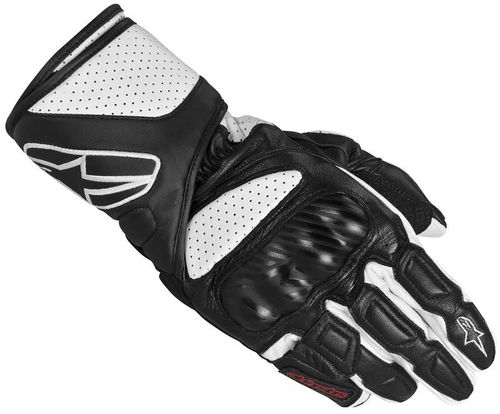 Alpinestars SP-8 Gloves Black White  Pelle