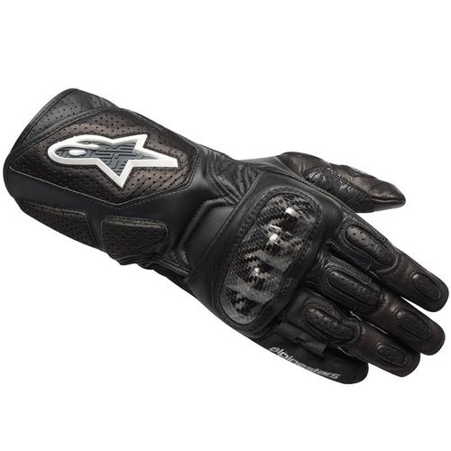 Guanti Alpinestars SP-2 Gloves Neri  Pelle con protezione in carbonio.