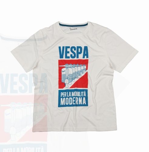 T-Shirt Vesta Poster Uomo Bianca