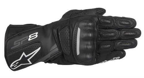 Guanti Alpinestars SP-8 V2 Gloves Pelle Black Dark Gray