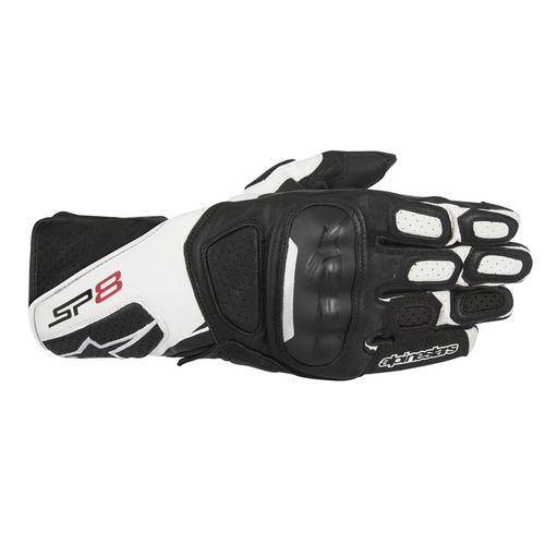 Guanti Alpinestars SP-8 V2 Gloves Pelle Black White