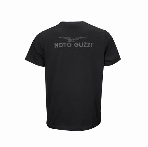 T-Shirt Moto Guzzi TT Uomo Nera